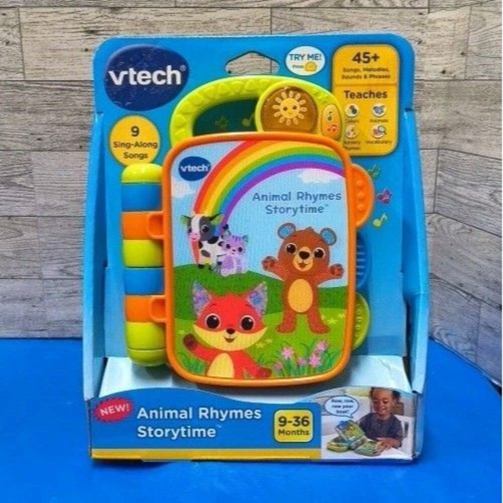 VTech Animal Rhymes Storytime Book with Lights 9-36 Months Children Baby Toy NEW